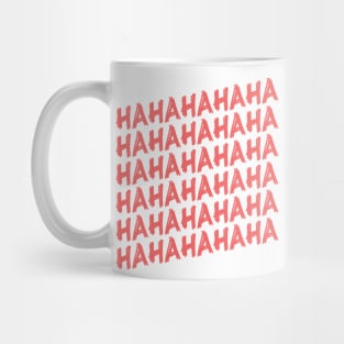 HAHAH Typography Design Mug